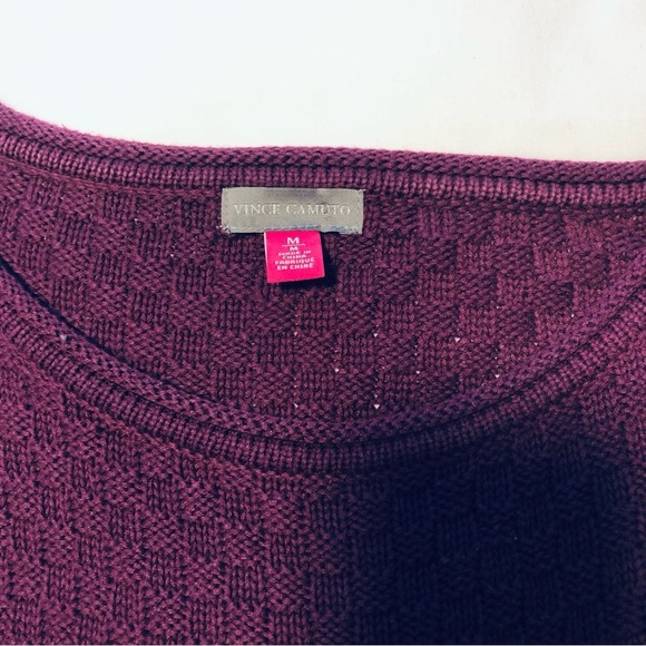 Vince Camuto Medium Purple Long Sleeve Tunic Pull Over Sweater - Picture 7 of 9